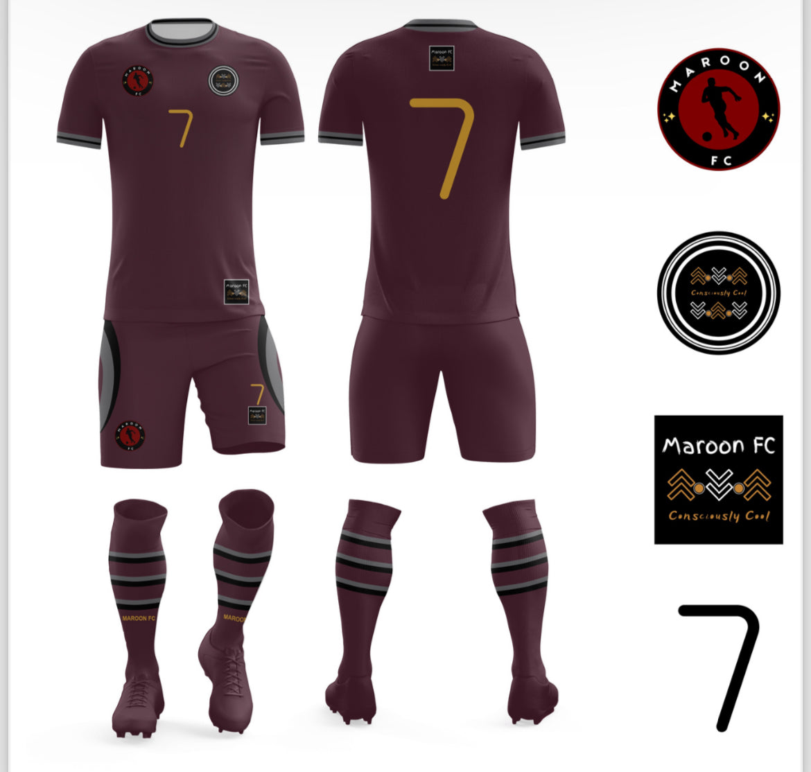 Maroon FC Team Kit 2024
