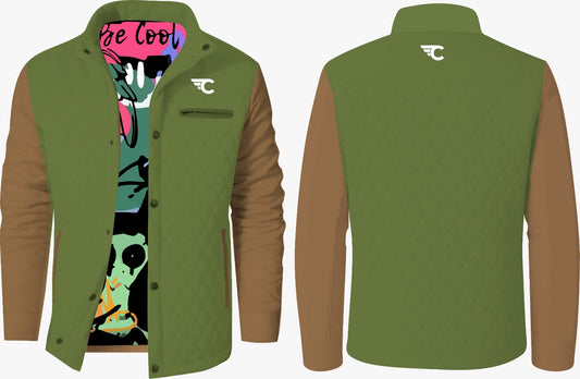 Moss Green & Brown Jacket